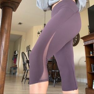 purple capri lululemon leggings